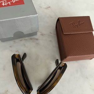 NWT Folding Ray-Ban tortoise wayfarers